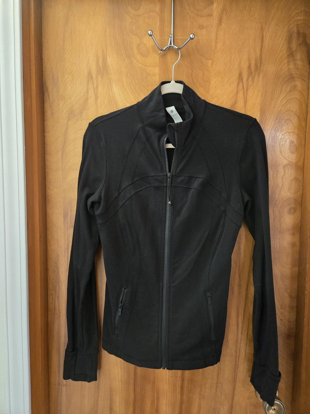 lululemon athletica Black Zip-Up Athletic Bomber Jacket